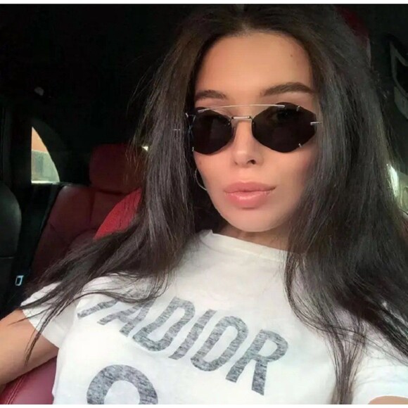 Rimless Diamond Sunglasses Square Women Men Retro Sun Glasses Brand Designer Eye - Picture 3 of 12